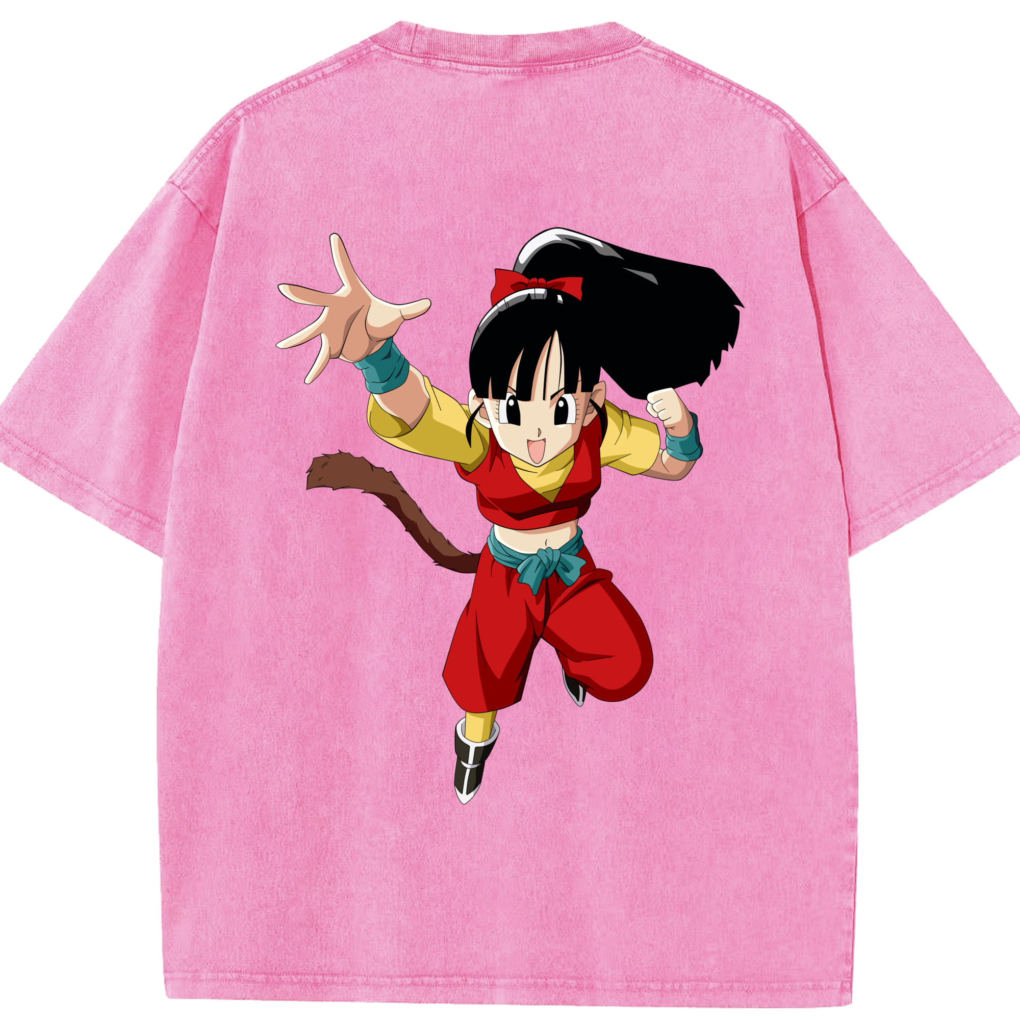 （画像用） ドラゴンボール パン DRAGON BALL Pan 綿100% ヴィンテージ風 半袖Tシャツ（背面プリント）